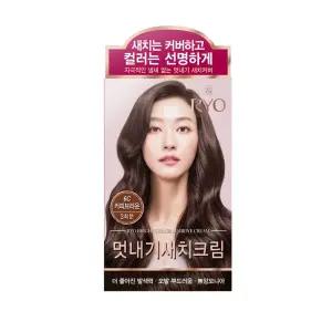 려 우아채 멋내기 새치크림 염색약 커피 브라운 6C