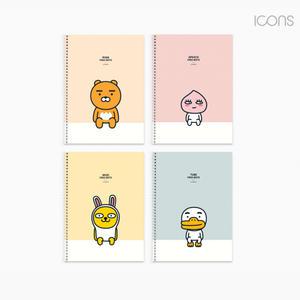 카카오프렌즈 스프링 연습장 1p 캐릭터 노트 학용품 라이언 어피치 단체선물추천 필기 귀여운 학용품