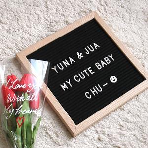 레터보드 레터링 보드 액자 DIY [레터 박스 50일 100일 사진 셀프 만삭 촬영 아기방꾸미기 소품]