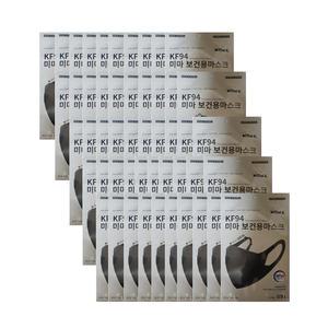 미마 보건용마스크 KF94 대형 50매-블랙 미마마스크