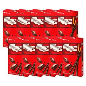 롯데웰푸드 빼빼로 초코, 54g, 10개