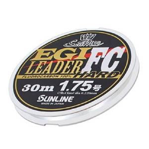 [썬라인]선라인 에기 리더 FC HARD 30M 플로로 카본 쇼크리더 에깅 무늬 오징어 낚시줄