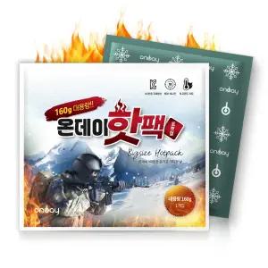 온데이 대용량 핫팩 160g 국산 포켓형 손난로 X 50개