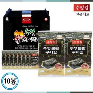 [수정김 선물세트] 수정김 수정불판구이김 식탁김 15gx10봉