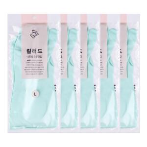 [6켤레] 야무진 컬러드 니트릴 고무장갑 S/M/L