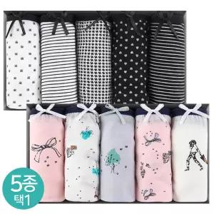 (30%즉시할인) OV 미디택1 (5매입) 여성팬티 면팬티