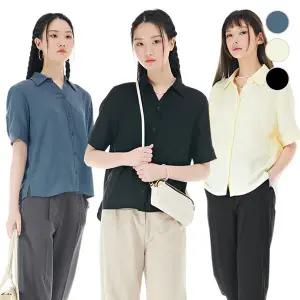 (체이스컬트) SIMPLE OPEN 카라 blouse/3Color