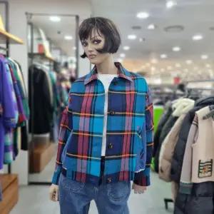 베네통/애플아울렛/마 혼방 데님 배색 점퍼/BAJPA5511