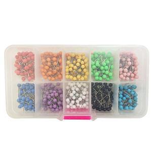 500 Pcs Maps Bulletin Board Borders Pins Drawing Pushpins for Head Key Chain Travel