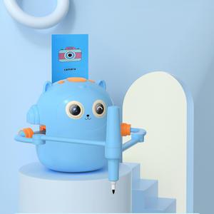 스마트 인터랙티브 드로잉 로봇 지능형 페인팅 로봇 장난감 몬테소리 음성 100 단어 카드로 학습 조기 교육