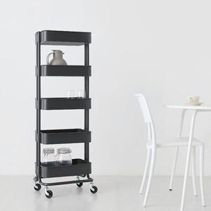[아트박스]/마전동상회 이동식 트롤리 카트 5단 틈새선반 다용도 진열대