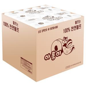 100 천연펄프 무형광 대용량 두루마리 3겹 40m 아롱이 100롤