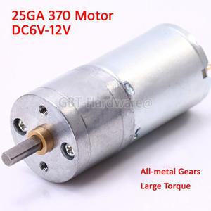 1PCS DC 6V 12V 기어 모터 2RPM 5RPM 10RPM 30RPM 50RPM 100RPM - 400RPM DIY 용 메탈 기어 저속 고 토크 2