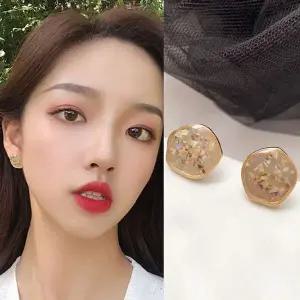 [하프클럽/]실버925 펄 눈꽃 럭셔리 골드 귀걸이 이어링