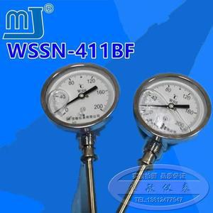 WSSN 411BF 스테인레스 스틸 내진  부식 방지 보일러 고온 포인터 온도계 바이메탈