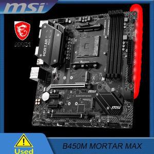 MSI B450M MORTAR MAX 마더보드는 최대 Ryzen 9를 지원합니다. 칩셋 4xDDR4t 소켓 AM4 PCI-E 3.0 최대 128G