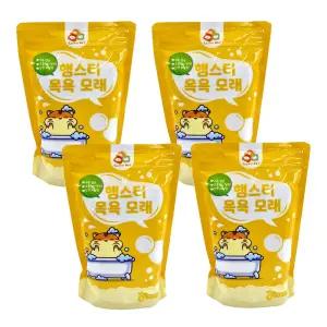 애니몰 햄스터 목욕모래 레몬 1kg × 4개 살균 탈취 모래목욕 피부병 예방 용품 레몬향