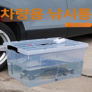 초대형 리빙박스 350L 대용량 정리함 투명 바퀴