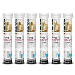내츄럴플러스 프리미엄 비타민C 아연 발포 4500mg x 20정 x 6개 약국