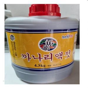 깔끔한 김치엔 백령도 자란 까나리액젓4.3kg 젓갈 명란 멸치 갈치액젓