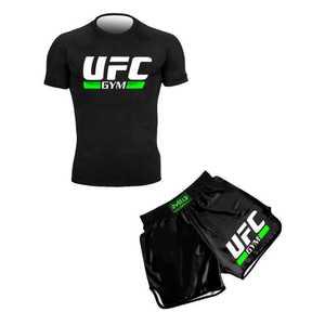 남성 UFC 무에타이 복싱 티셔츠 반바지 세트 헬스장 트레이닝복