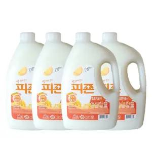 피죤 섬유유연제 옐로미모사 (용기)2500mlx4개/유연제/섬유/린스/섬유유연재/세탁/액체/빨래/섬유제/세제