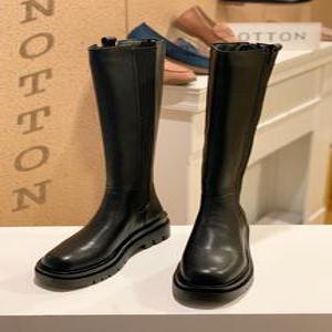노튼 세이브존06 론나 밴딩 첼시 롱부츠 5cm 2N99