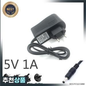 AC / DC 전원 공급 어댑터 5V 1A 100-240V 컨버터 5 볼트 1000MA 충전기 EU US 플러그 5.5x2.1mm
