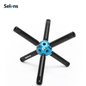 Selens 사진 장비 다기능 DIY 매직 볼 3/8 홀 스튜디오 삼각대 라이트 스탠드 브래킷 연결 스틱