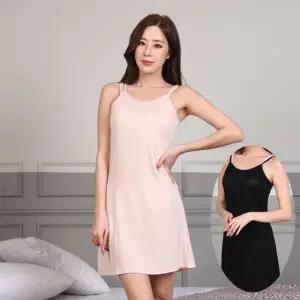 (린다)쿨인견 여성 롱 슬립 원피스 이너 홈드레스