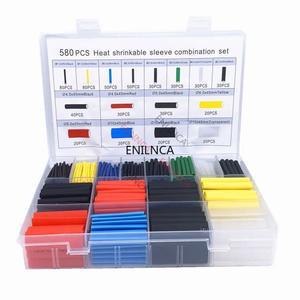 127 750PCS 수축 키트 케이블 슬리브 절연 튜브 연결 전기 내열성 와이어 포장
