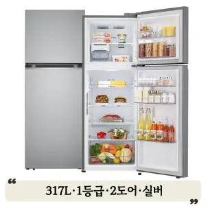 [LG]전자 1등급 2도어 일반냉장고 317L B312S31 가전픽