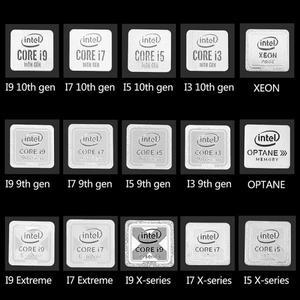 10 세대 인텔 I9 I7 I5 I3 CPU 금속 스티커, 노트북 로고 가정 학교 사무실