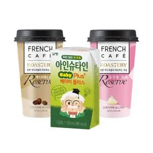 [임박] 남양 프렌치카페 로스터리 에스프레소라떼 슈크림 아인슈타인 베이비 플러스 흰우유