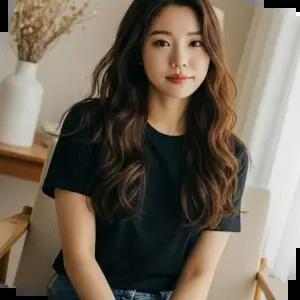 남자 여성 면 반팔 티 여름 무지 기본 티셔츠 블랙95 VO648