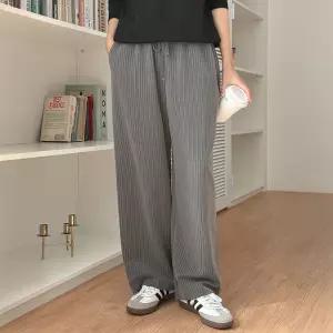 시크데이 스트라이프 밴딩 와이드 슬랙스 83873 빅사이즈 여성의류