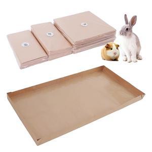 일회용 기니피그 케이지 라이너, 바닥용 24인치 x 36인치 대형 라이너 백, 방수 크래프트 페이퍼 4팩
