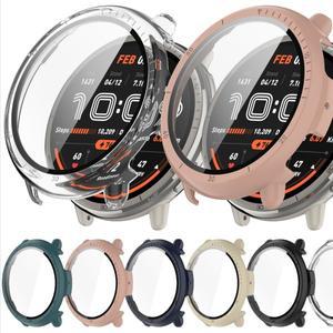 Huami Amazfit Active 2 유리 + 강화 화면 보호기 커버 범퍼 시계 쉘용 케이스