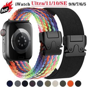 애플 워치 밴드용 패러슈트 스트랩 46mm 38 코레아 브레이슬릿 아이워치 시리즈 울트라 11 10 9 8 7 6 SE