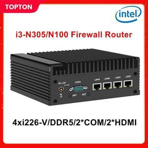 미니피씨 미니PC방화벽 기기 미니 PC 12세대 Intel i3 N305 N100 2.5G 홈 서버 4x i226-V LAN DDR5 2*COM