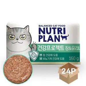 고양이 영양 간식 습식 캔 160g 장 건강 유리너리 (WFK16HW)