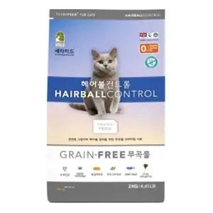 고양이 사료 그레인프리 2kg 1P 헤어볼 관리 피부 건강 고양이용 건식 (WFK16IS)