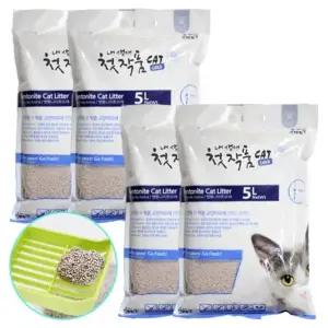 고양이 실내 모래 벤토나이트 흡수력이 라벤더 5L (WFK1730)