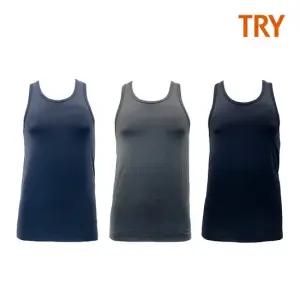 [트라이] 남성 호랑이나염 레이서 백 런닝 3종 택1