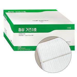 협성 접은거즈 7.5cmX7.5cmX8p (3x3x8) 200매 가아제
