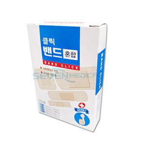 대일제약 밴드클릭 혼합 20매 1갑 반창고 상처밴드