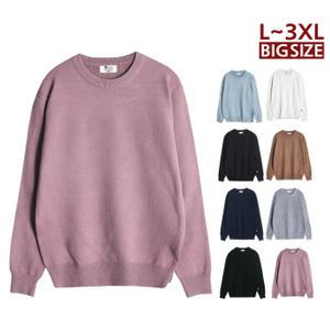 가을/니트/스웨터/빅사이즈/라운드/브이넥/캐시미어/폴라/스판/남자/남성