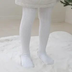 아동 꽈배기 무지타이즈 2개 여아 재롱잔치 흰색유아스타킹 초등학생