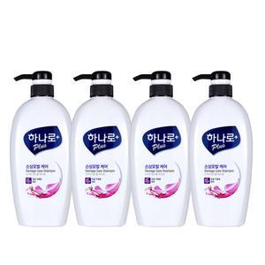 하나로 플러스 손상모발 케어 샴푸 680ml x4개