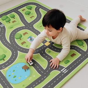 (다르담)자동차 도로 퍼즐 매트